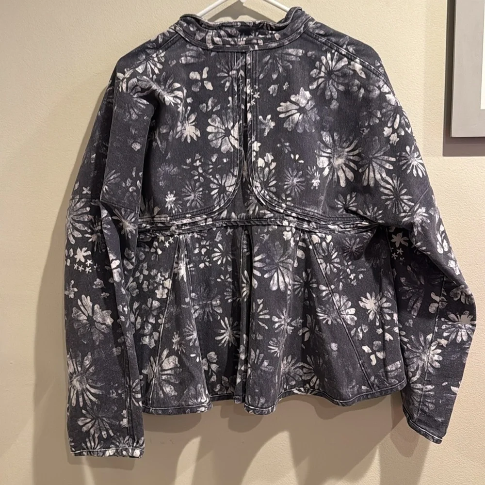 NWT NWT FREE PEOPLE Lua Bed Jacket Slouchy In Indigo Size extra Small‎ - Picture 9 of 12